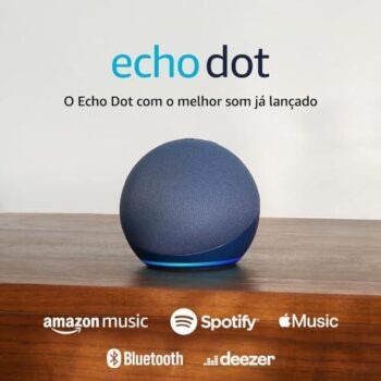 Echo Dot 5ª geração: Som incrível em azul!