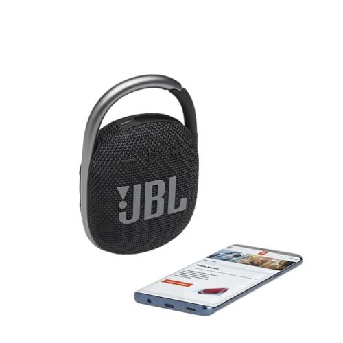         JBL Clipe 4: Alto-falante portátil com Bluetooth, bateria integrada, à prova d'água e à prova de poeira - Preto (JBLCLIP4BLKAM)       