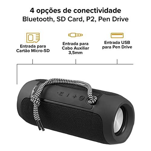         Caixa De Som Bluetooth Essential Sound Go i2GO 10W RMS Resistente à Água, Preto       