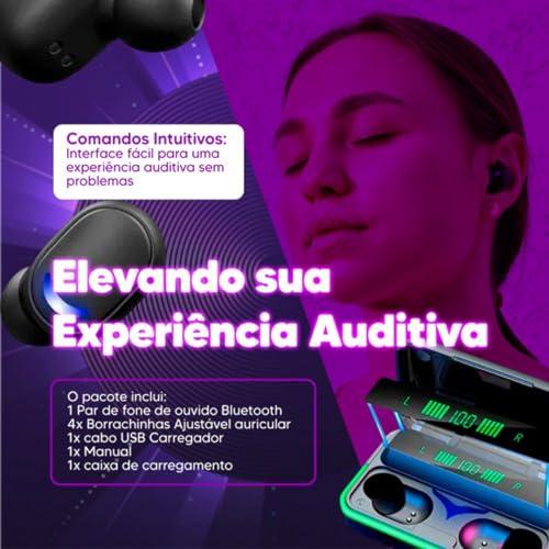         Fone Bluetooth Sem Fio Compativel Com todos Aparelhos Intra Auricular a Prova D'Àgua In-Ear + Power Bank Carregador Premium LAGUS IMP.       