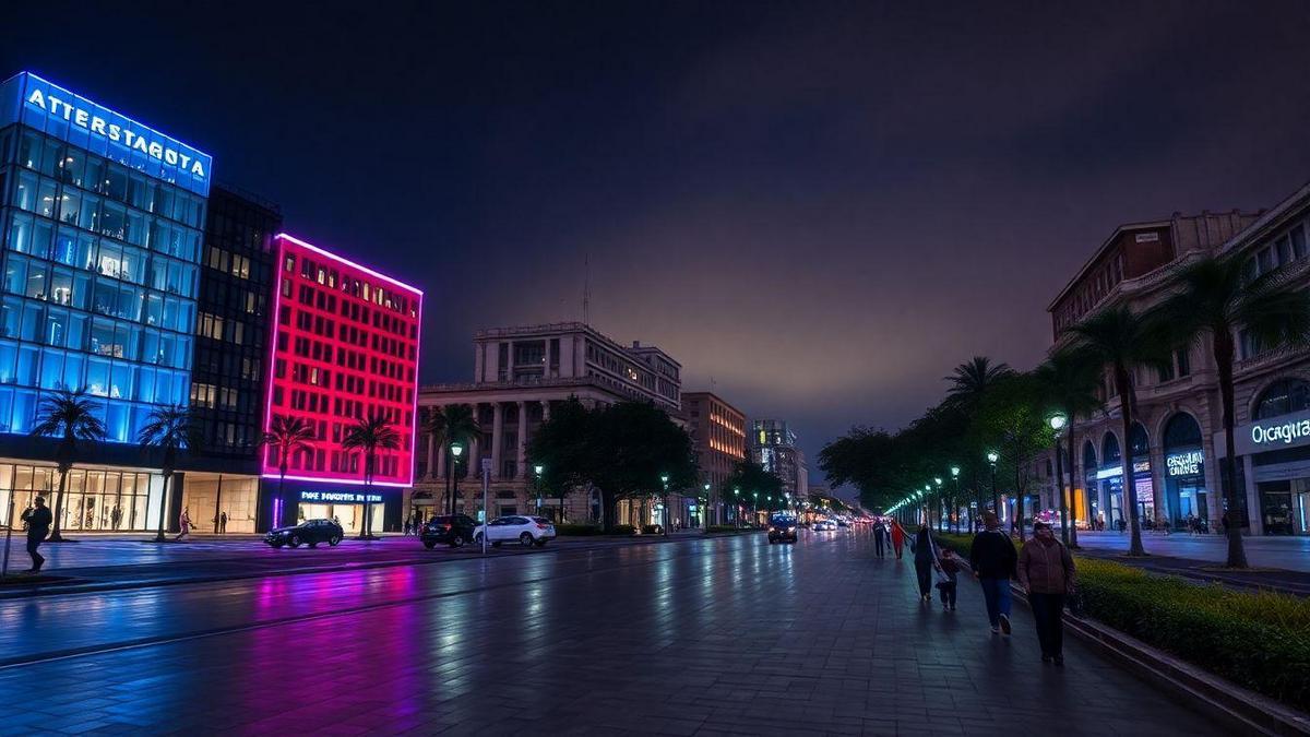 Efeitos Criativos com Iluminação Noturna