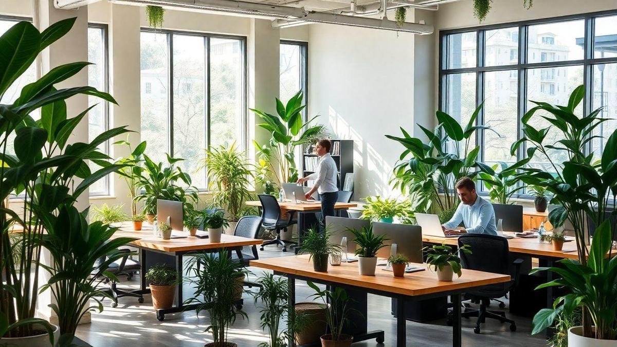 Plantas de Interior e Seu Impacto no Ambiente de Trabalho