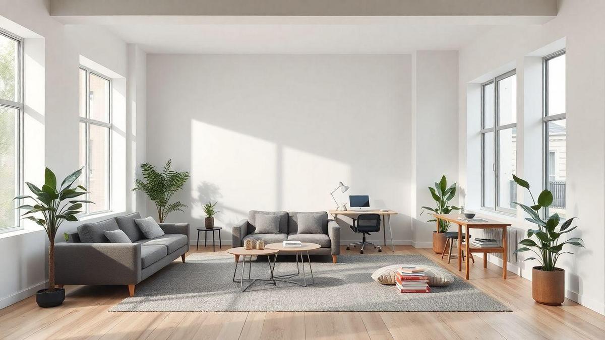 Divida o espaço em zonas para um design inteligente