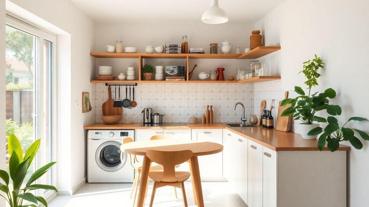 Ideias criativas para organização de pequenos espaços em casa na cozinha