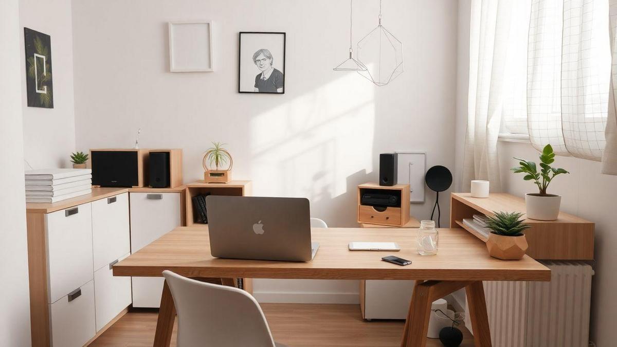Organize seu espaço de trabalho em casa para reduzir distrações