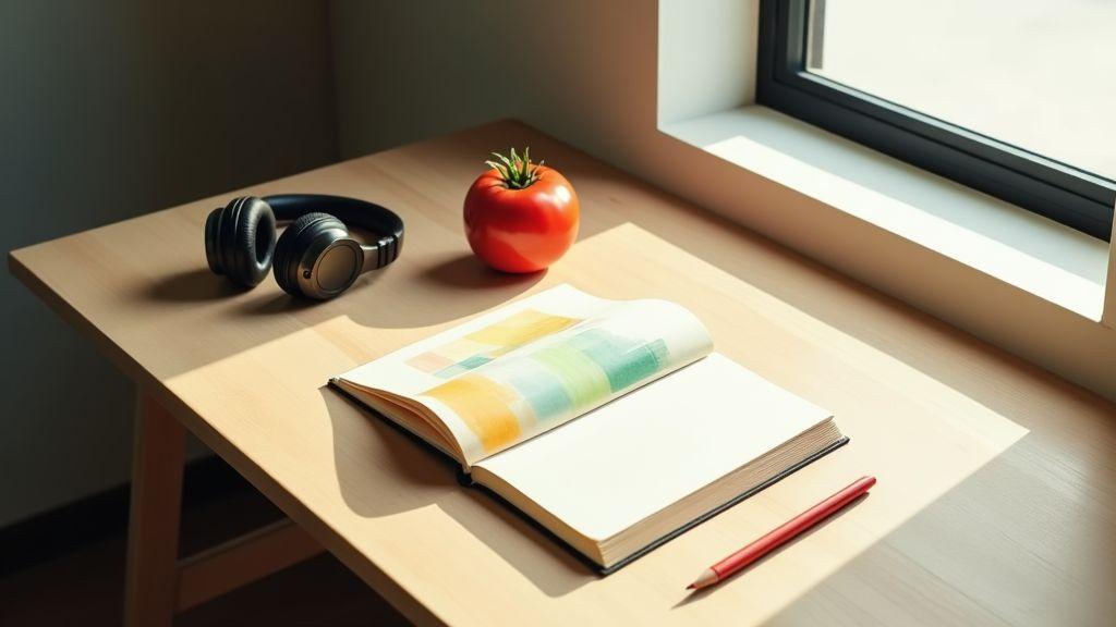 Estratégias de produtividade para rotina minimalista usando técnica pomodoro por blocos no trabalho remoto sem distrações