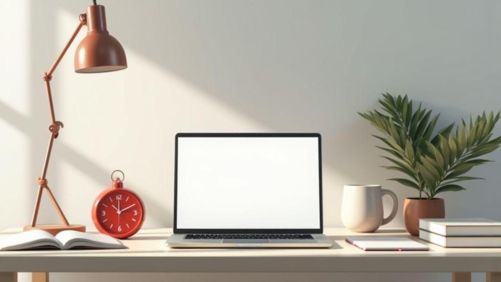 Gestão de tempo minimalista pomodoro para projetos grandes