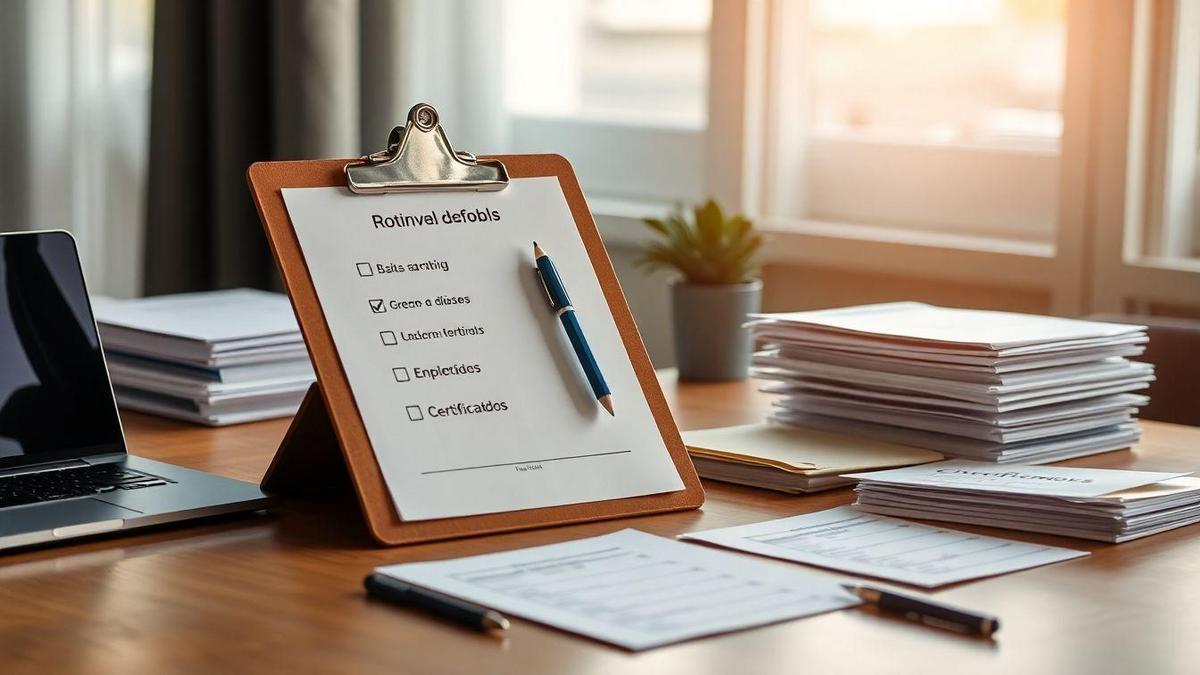 Rotinas, manutenção e checklist para organização de documentos pessoais