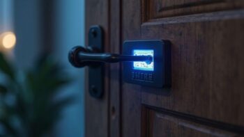 Guia de instalação de fechadura eletrônica biométrica