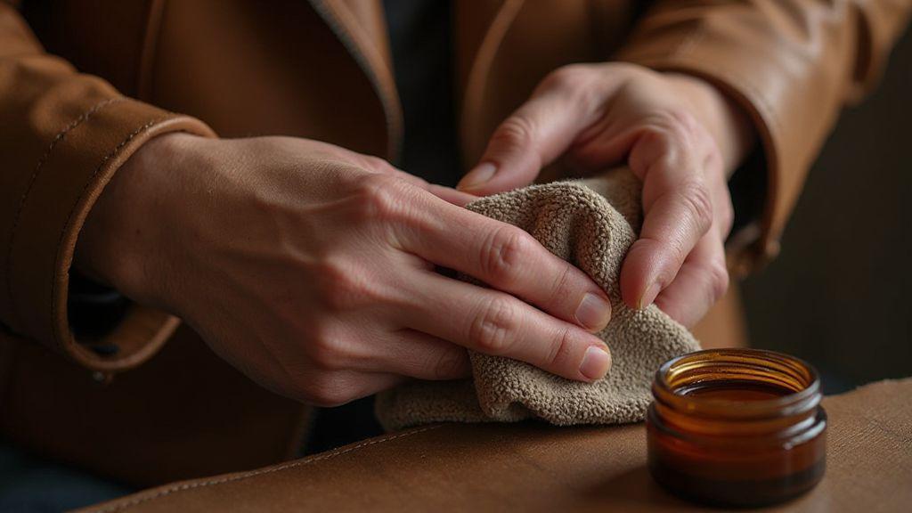 Hidratar couro natural para prevenir fissuras e ressecamento