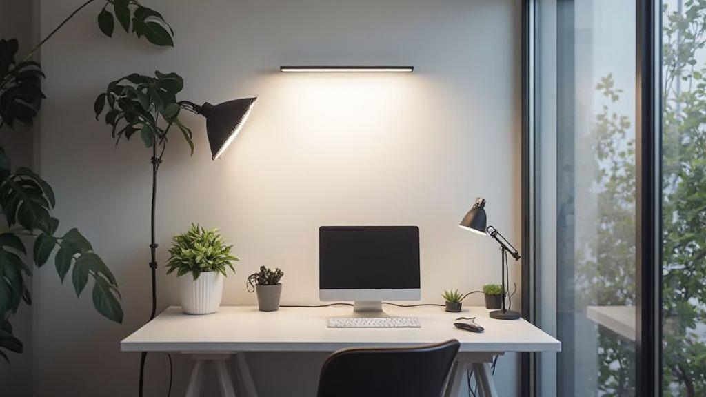 melhor-iluminacao-para-fotografia-de-produtos-com-luz-led-continua-em-mesas-compactas-de-home-office